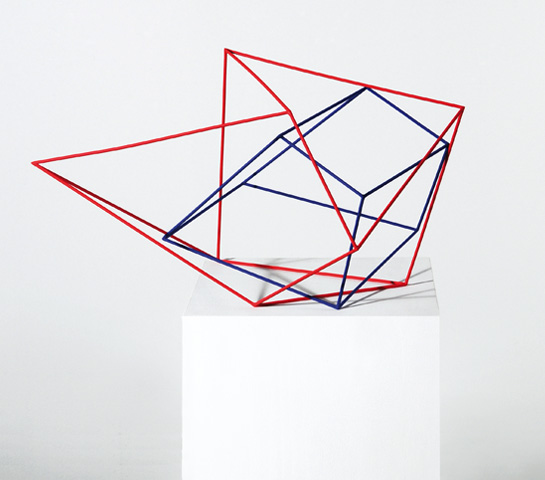 Blauer Kubus