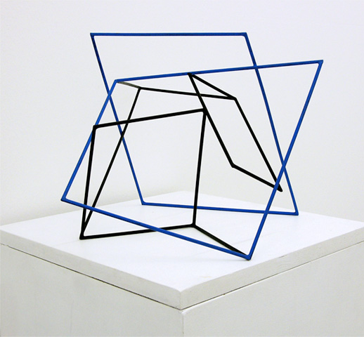 Blauer Kubus